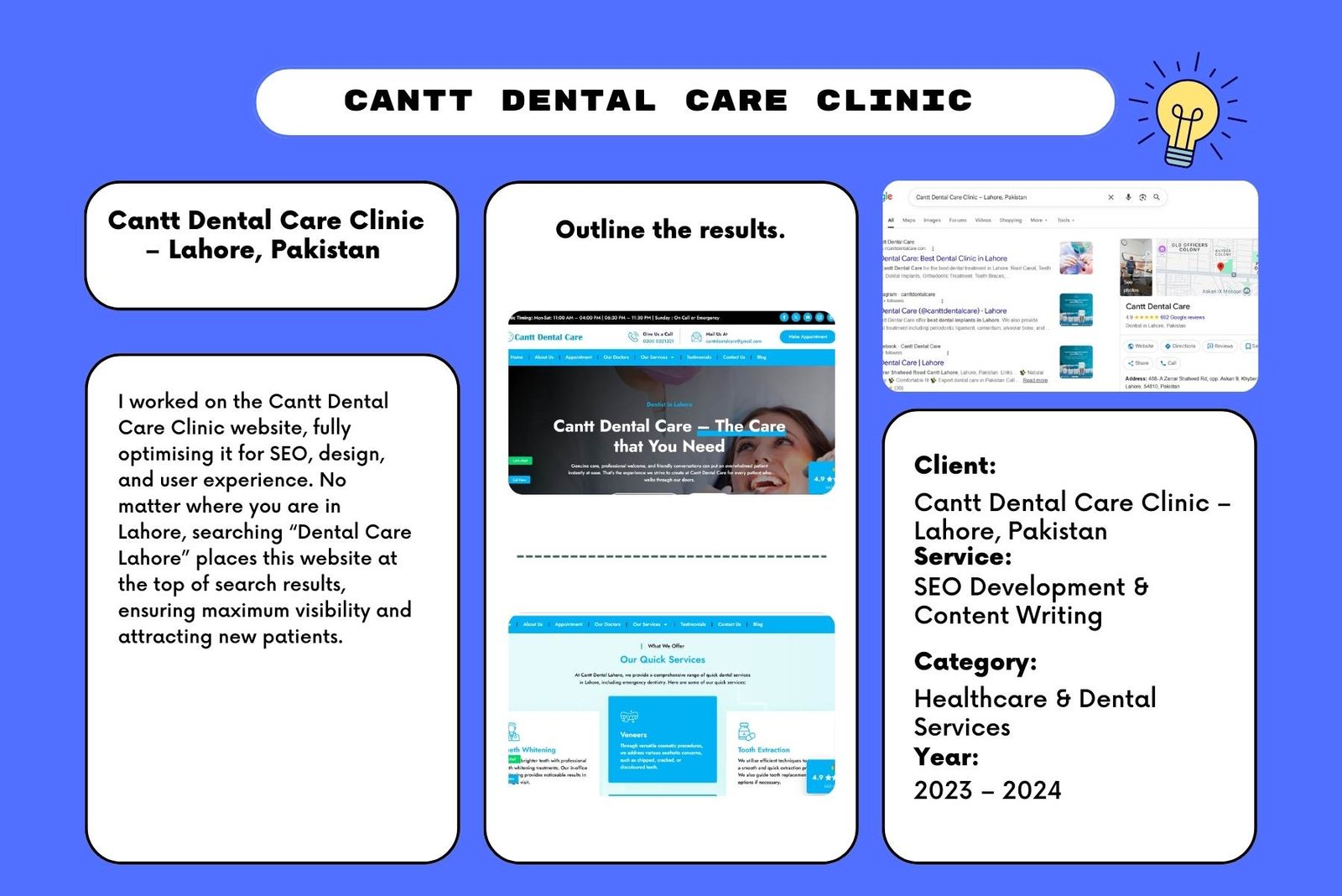 Cantt Dental Care Clinics in Pakistan